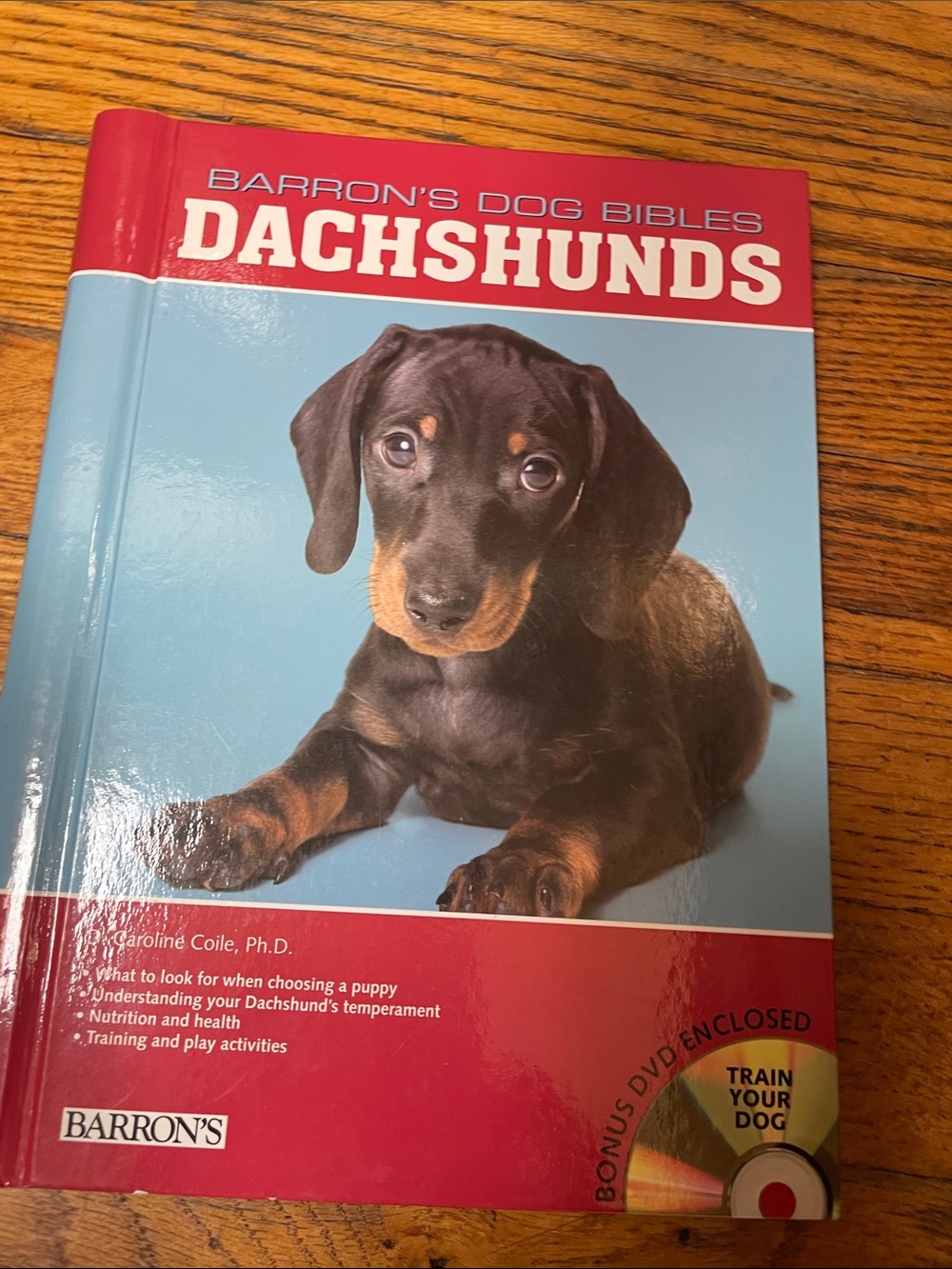 Dachshunds Book - Blue and Red Cover